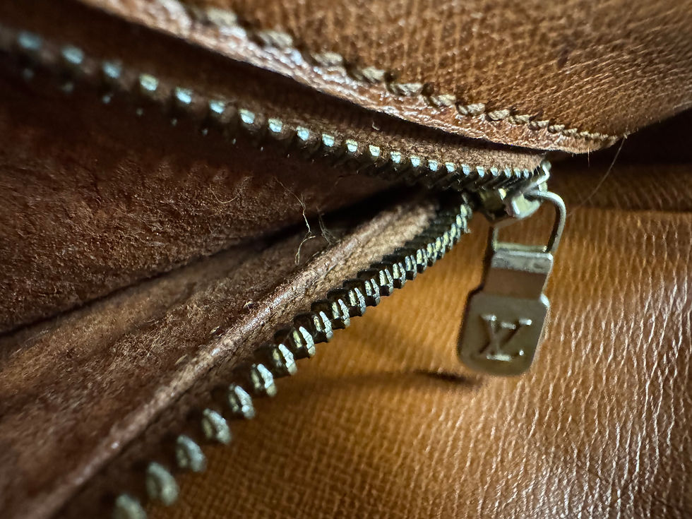 Thumbnail: Louis Vuitton Chantilly Crossbody Bag Brown Canvas/Leather Vintage