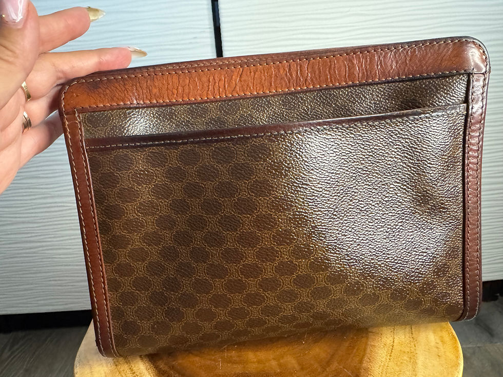 Thumbnail: Authentic Vintage Celine Macadam Clutch