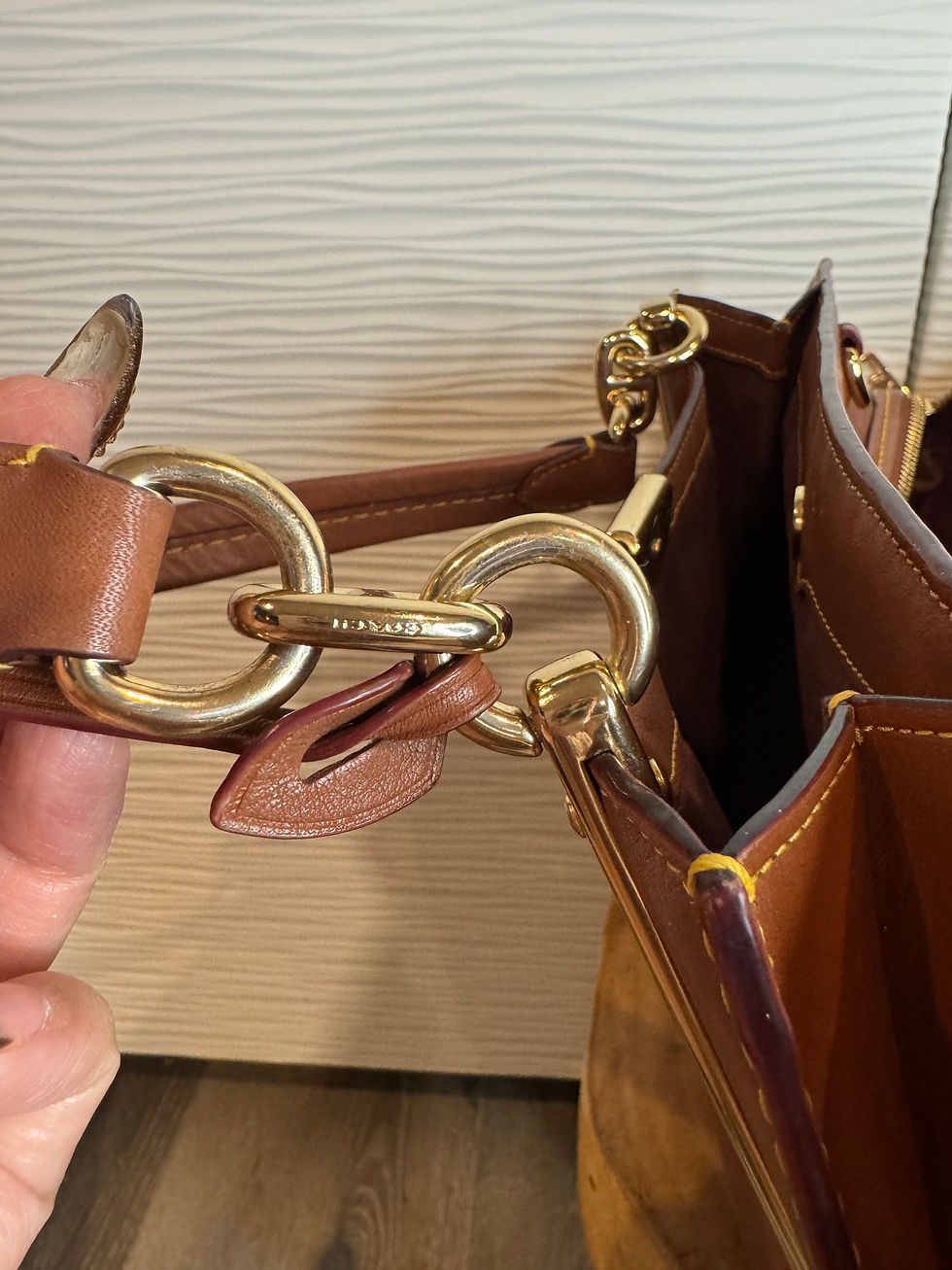 Thumbnail: The COACH Dreamer Collection Handbag in smooth brown leather 