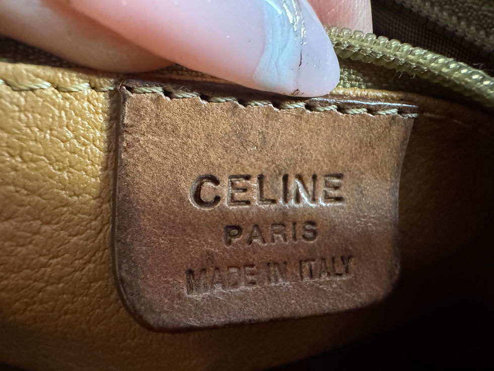 Thumbnail: Authentic Vintage Celine Macadam Clutch