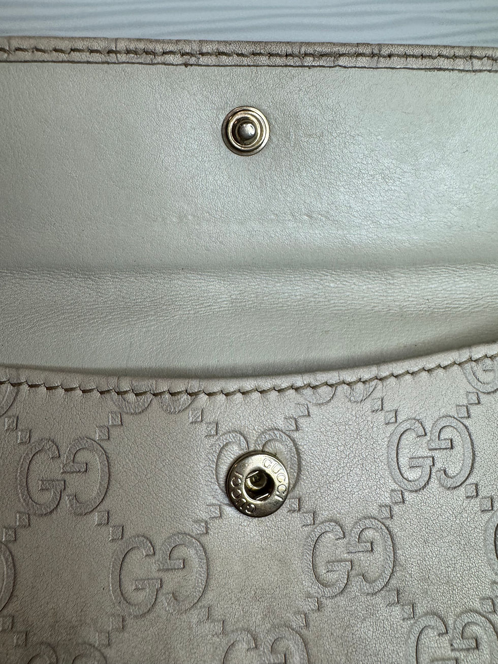 Thumbnail: Gucci Embossed  Monogram Long Snap Close Wallet