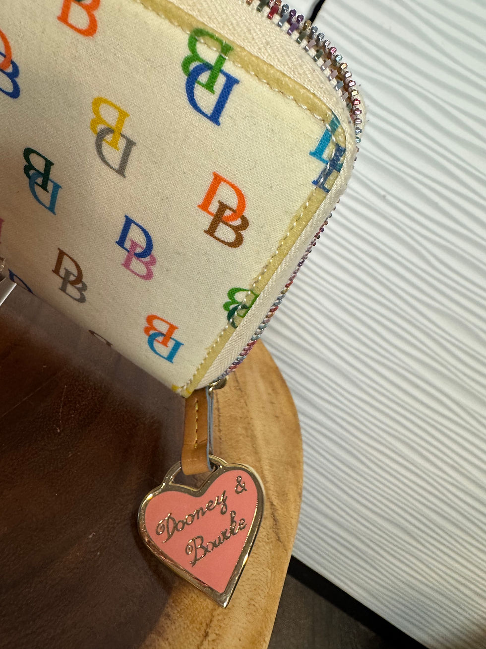 Thumbnail: Dooney & Bourke Y2K- Multicolored ‘It Girl’  Logo Zip Around Wallet 