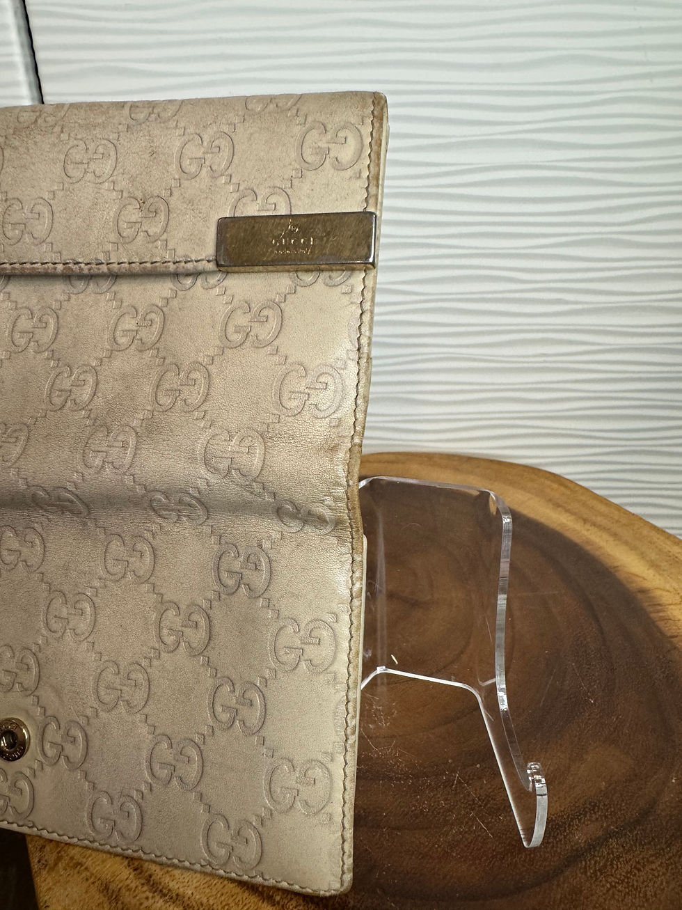 Thumbnail: Gucci Embossed  Monogram Long Snap Close Wallet