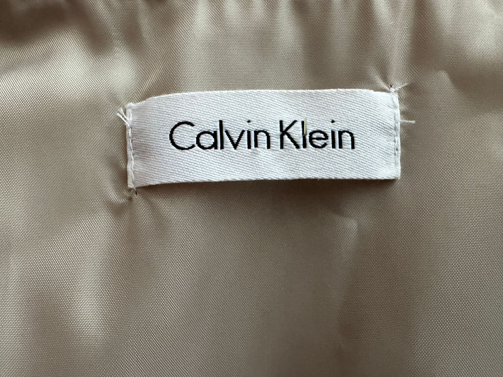 Thumbnail: Calvin Klein Light Cream Wrap-Style Midi Dress