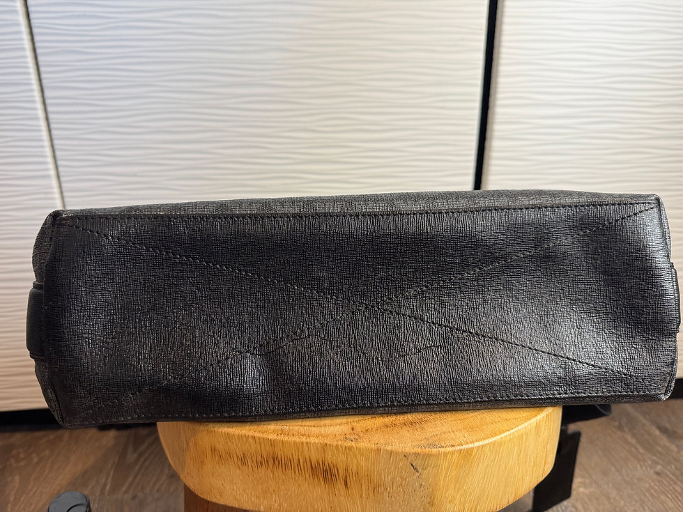 Thumbnail: Authentic Emporio Armani Black Saffiano Crossbody Messenger Bag | Made in Italy