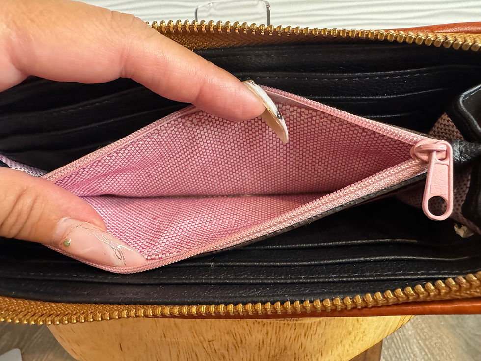 Thumbnail: Dooney & Bourke Pebble Grain Zip Clutch Wallet - Black