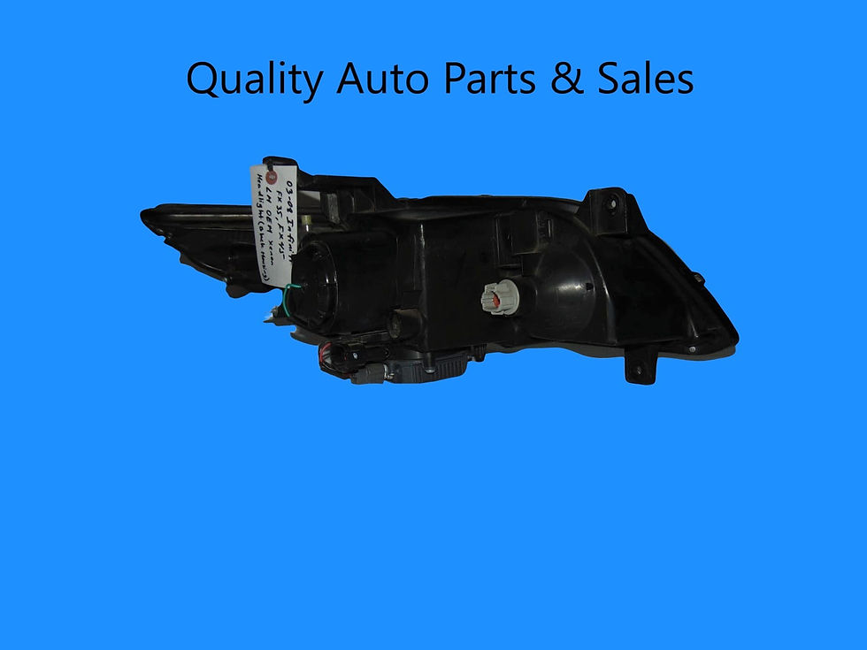 Thumbnail: 2003-2008 Infiniti FX35, FX45 LH Headlight Black Housing