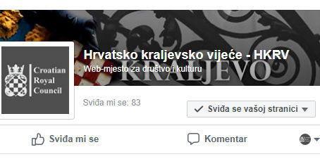 Hrvatsko kraljevsko vijeće - HKRV od sada i na facebooku!