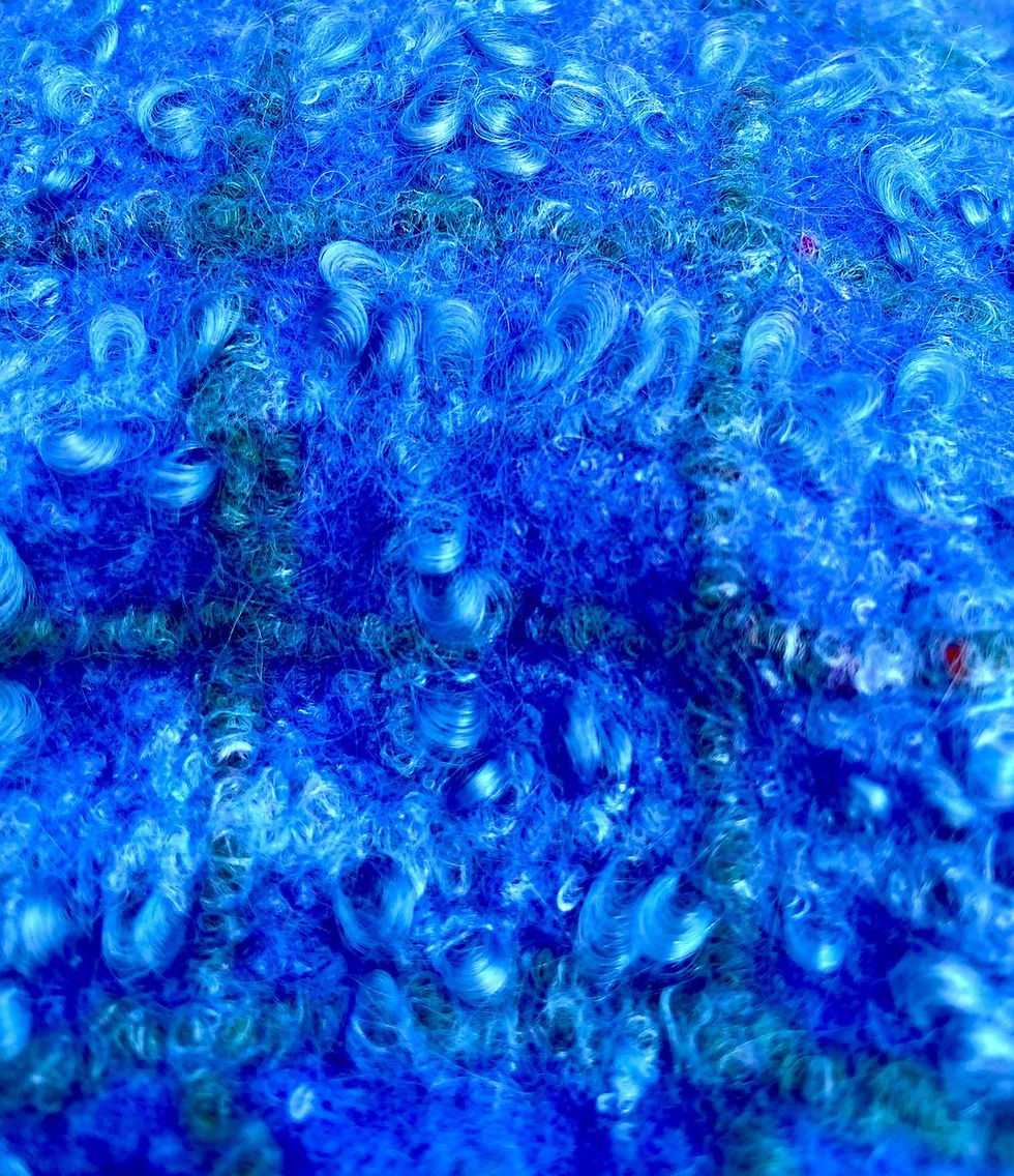 Thumbnail: Felted blue French Beret with visor