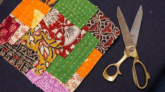 Traditional quilting style of Maharashtra, India