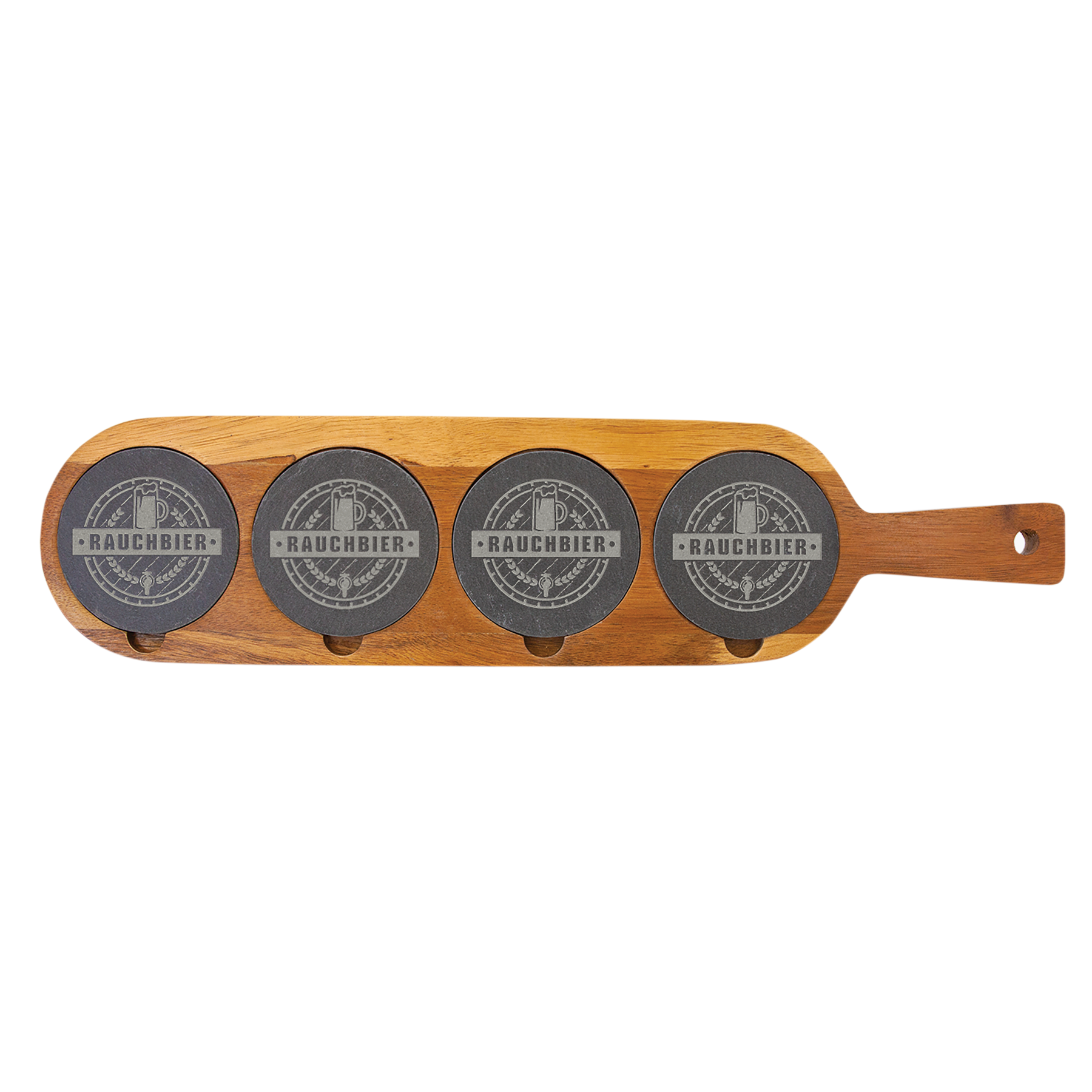 Acacia Wood/Slate Serving Board