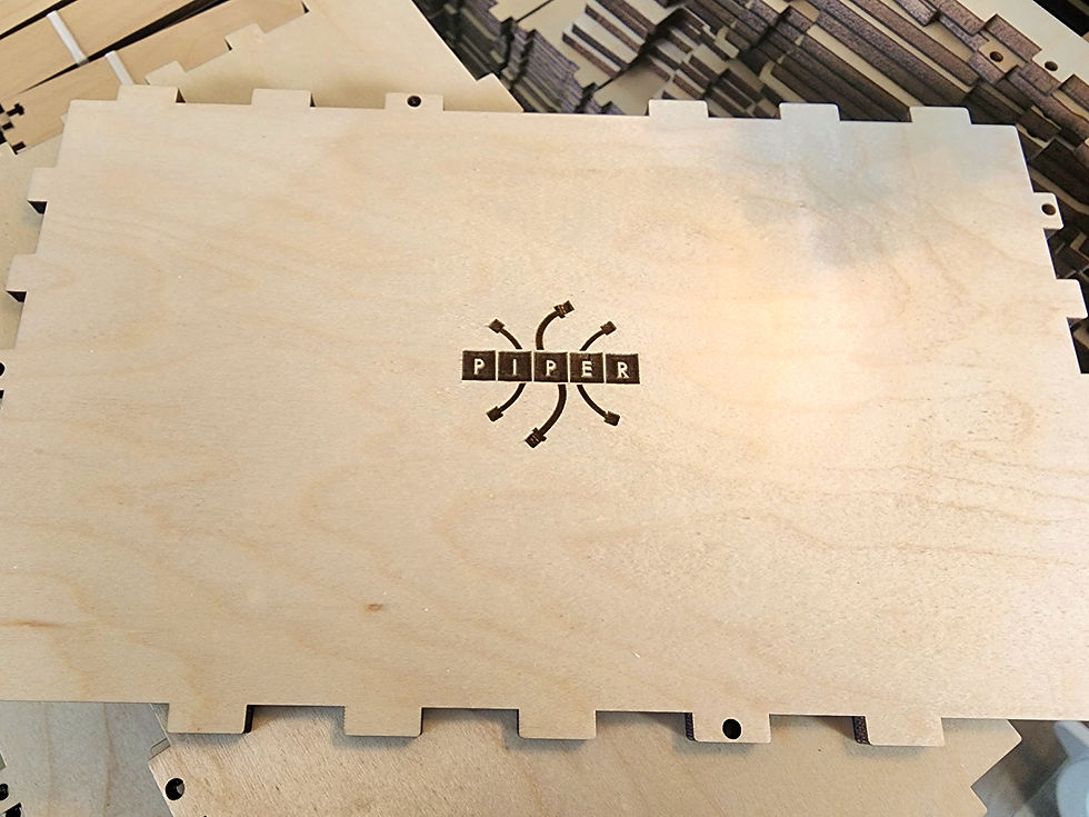 laser engraved wood part