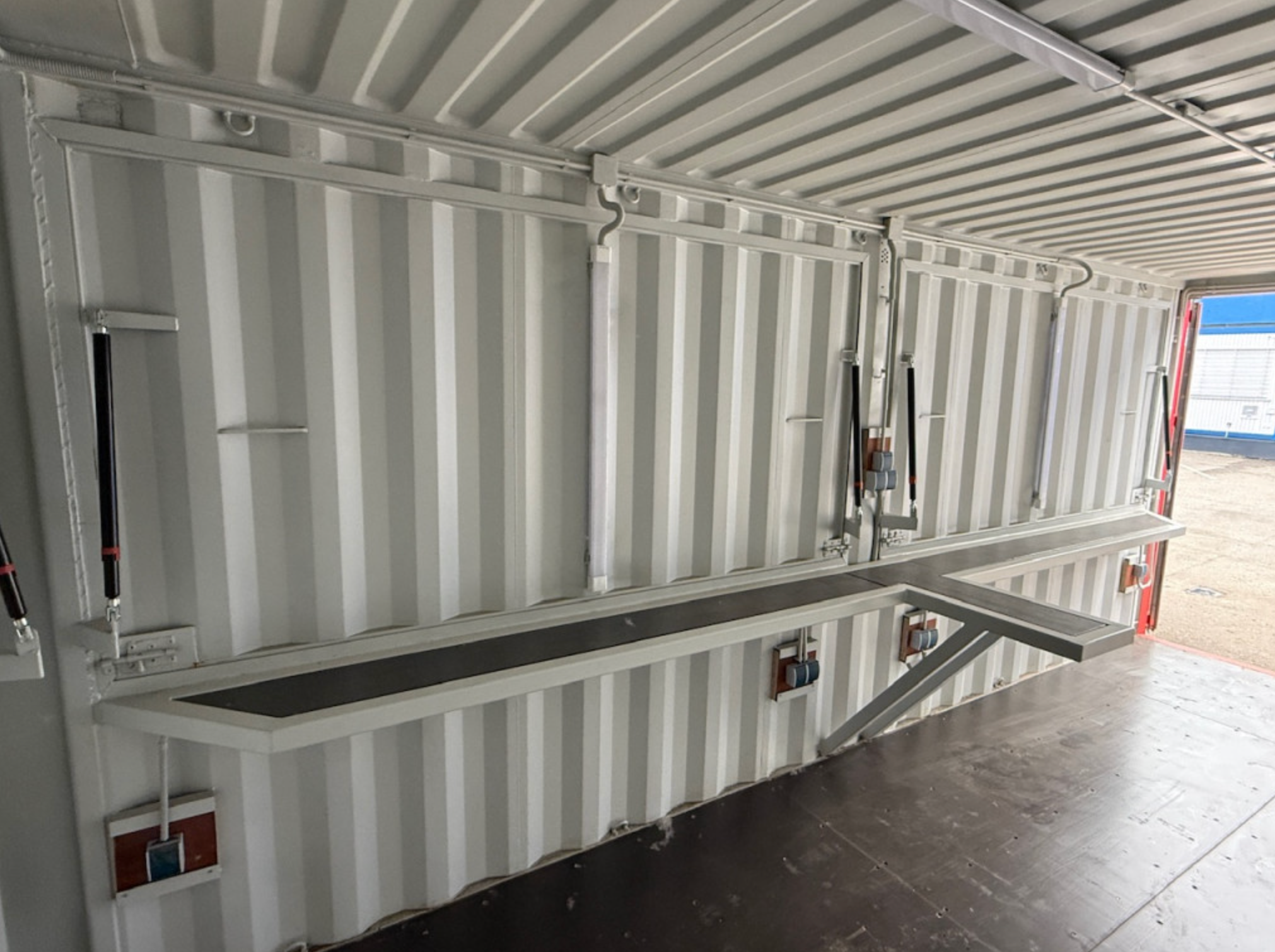 20ft Modular Pop-Up Event Bar Container with Integrated Counter/Electrical Pack