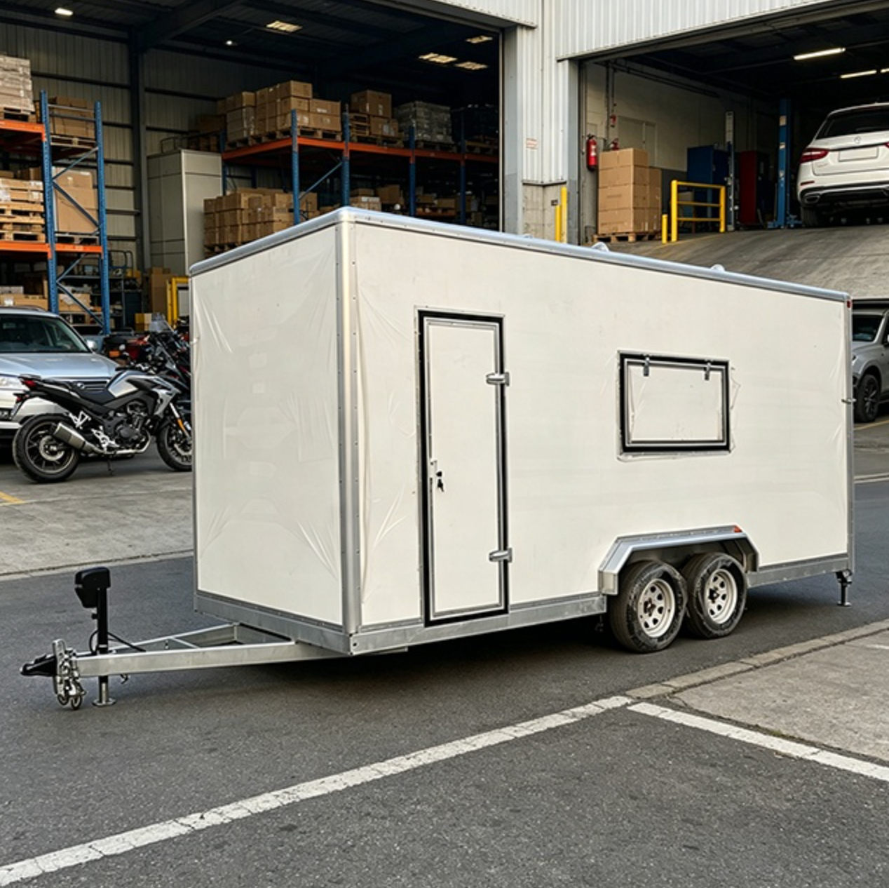 Hightpoints Enclosed Galvanized Utility Cargo Trailer for sale