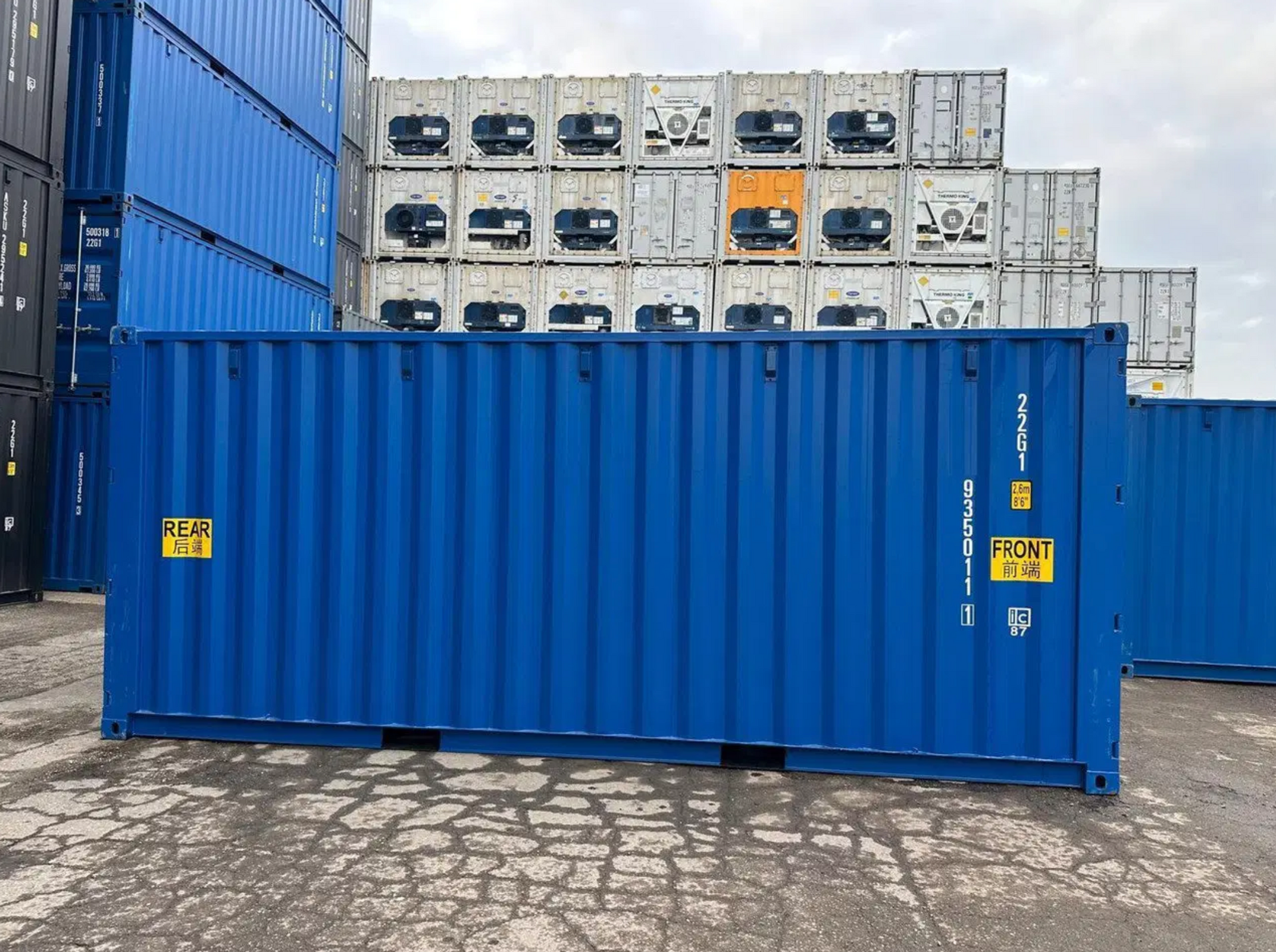20ft 8'6" Double Door ISO Container (RAL 5010 Gentian Blue)