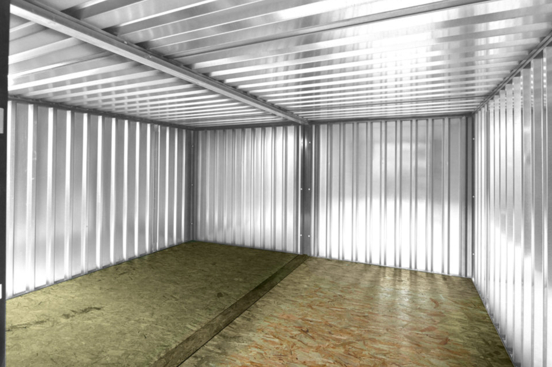 3m x 4.2m Side-Linked Flat Pack Container Bundle (Galvanised)