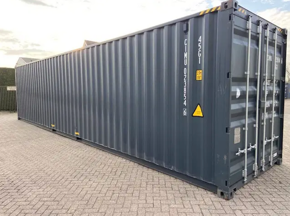 Thumbnail: 40 ft High Cube Shipping Container - RAL 7016 