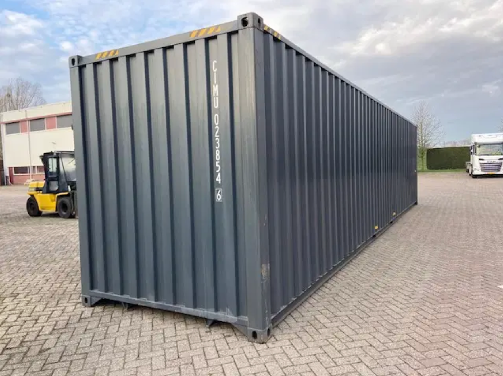 40 ft High Cube Shipping Container - RAL 7016
