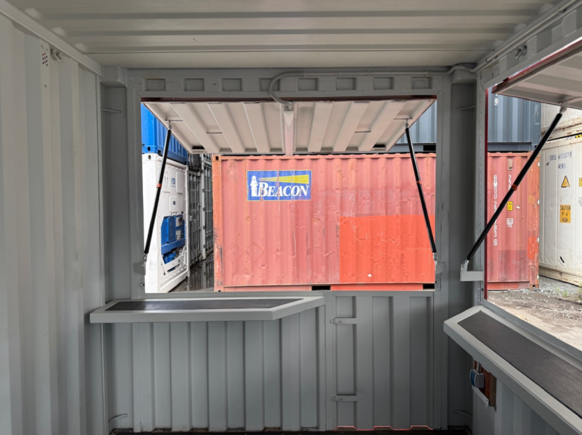 20ft Modular Pop-Up Event Bar Container with Integrated Counter/Electrical Pack