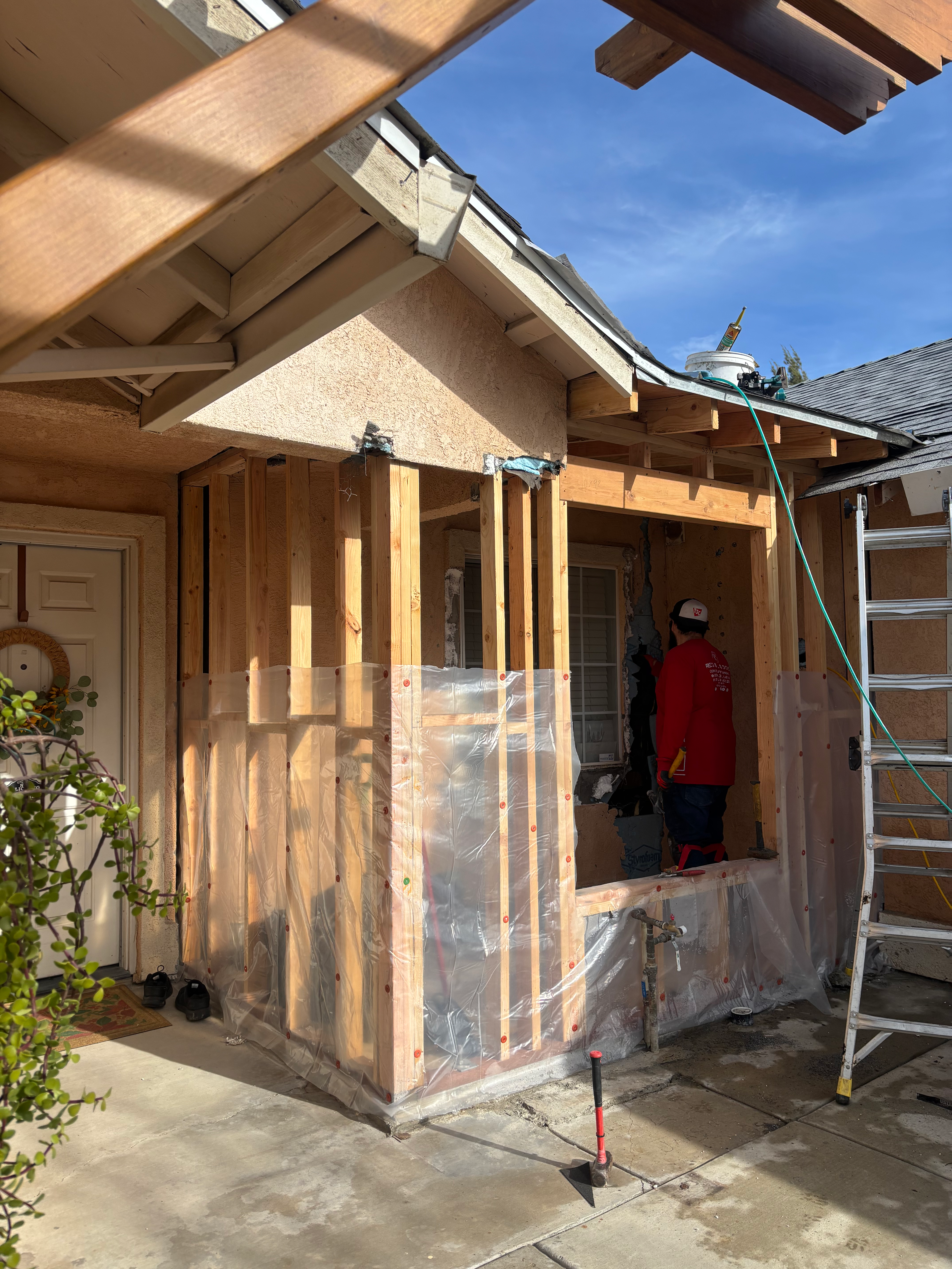 Addition framing in progress