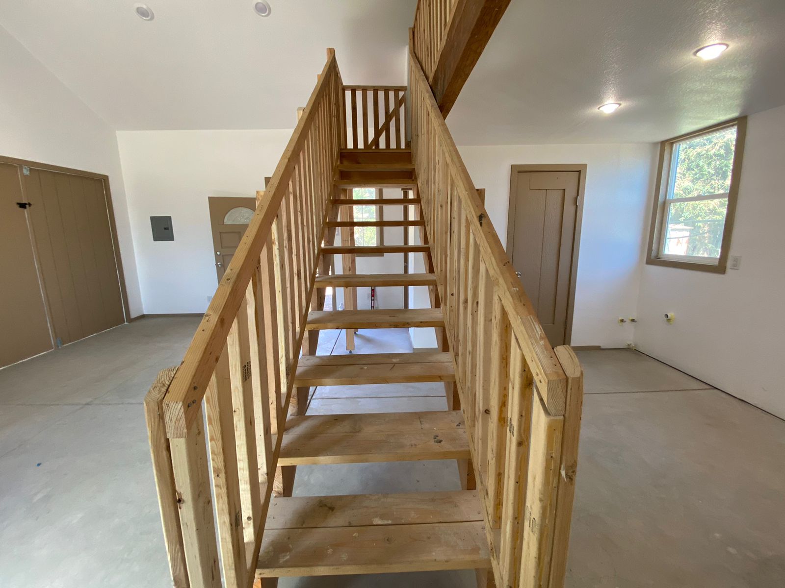 Custom wooden stairs