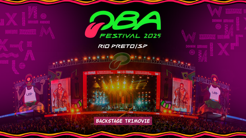 Backstage Trimovie no Oba Festival em Rio Preto, 2025.