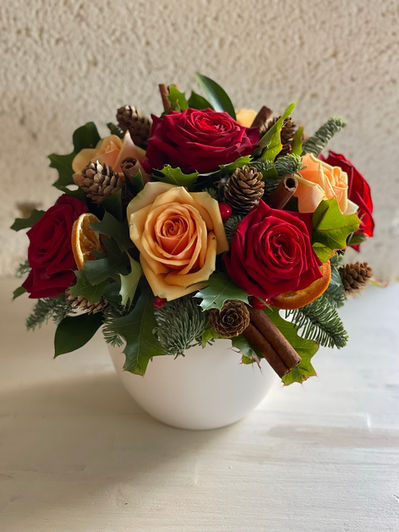 Christmas table decor