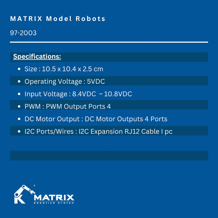 MATRIX Model Robots | MATRIX Robotics