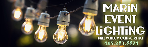 Marin Event Lighting for weddings and events in Marin County 