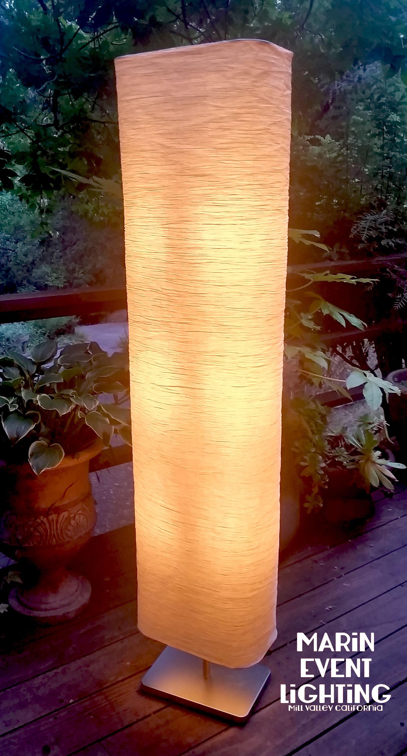 Rice Paper Light Column