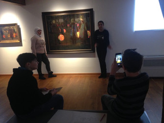 Kunstmühle Schwaan, Exkursion mit der 7. Klasse der Käthe-Kollwitz-Schule Bützow