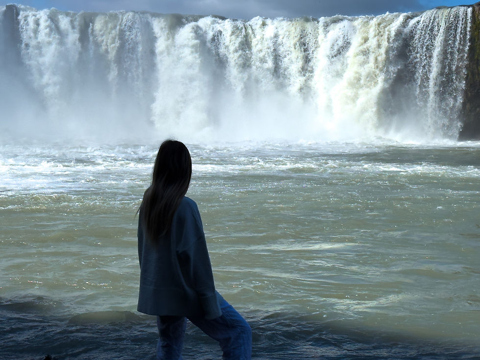 Goðafoss, the Waterfall of the Gods, in North Iceland near Akureryi