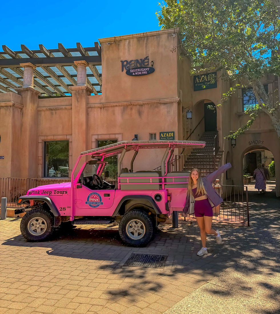 Pink jeep tour in Sedona Arizona