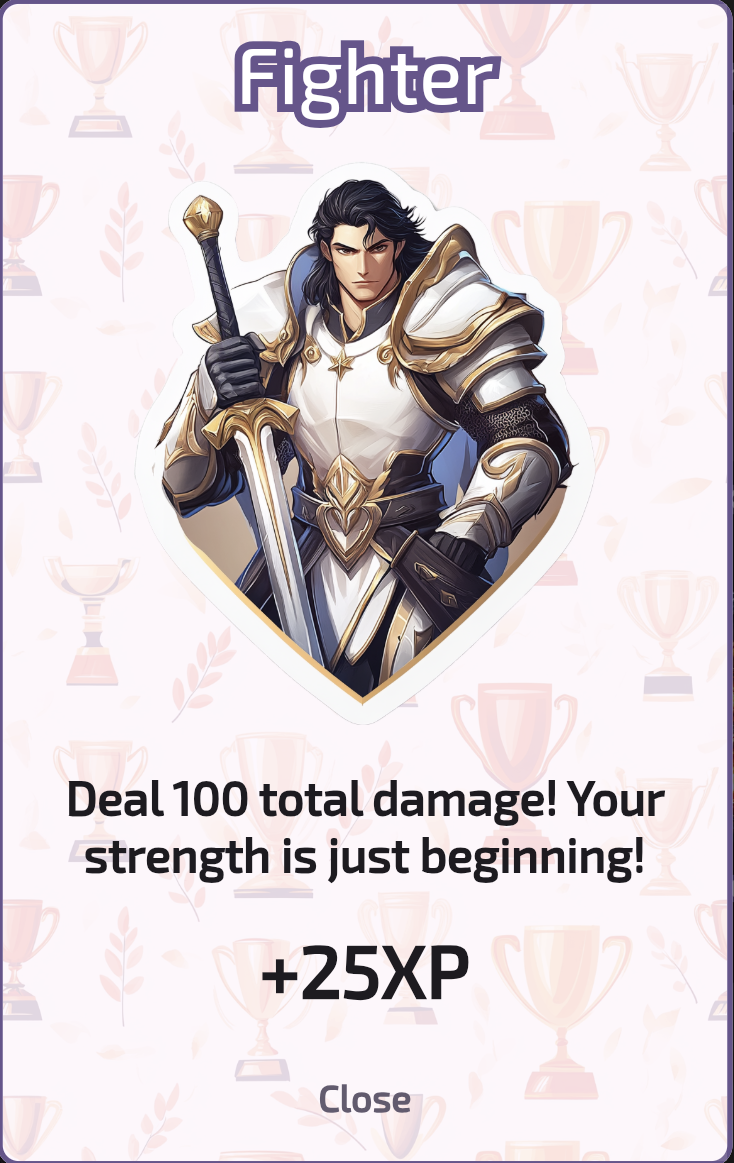 Fighter Trophy for full RPG experience