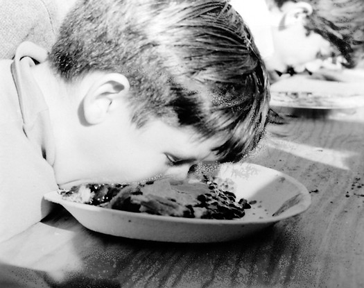 P-639 Guilford Fair, pie eating contest. Betty Dunn Collection.jpg