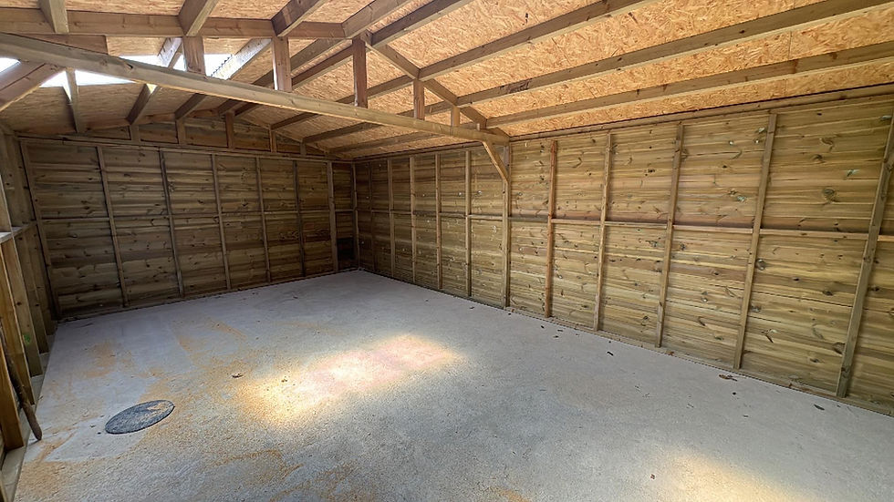 Thumbnail: 4.2m x 7.2m Reverse Apex Shed Premium Quality