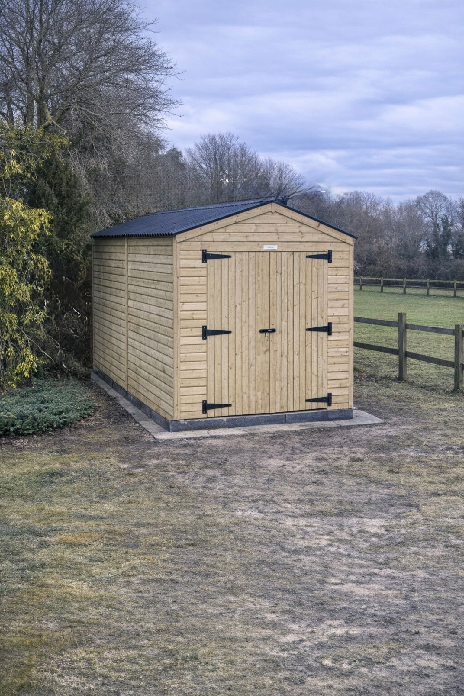 3m x 4.6m Apex Shed Workshop Garage