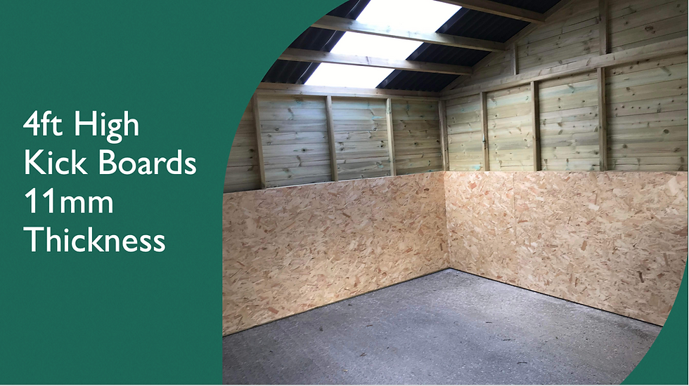 Thumbnail: 12ft x 24ft Double Static Stable plus 6ft Tack Room