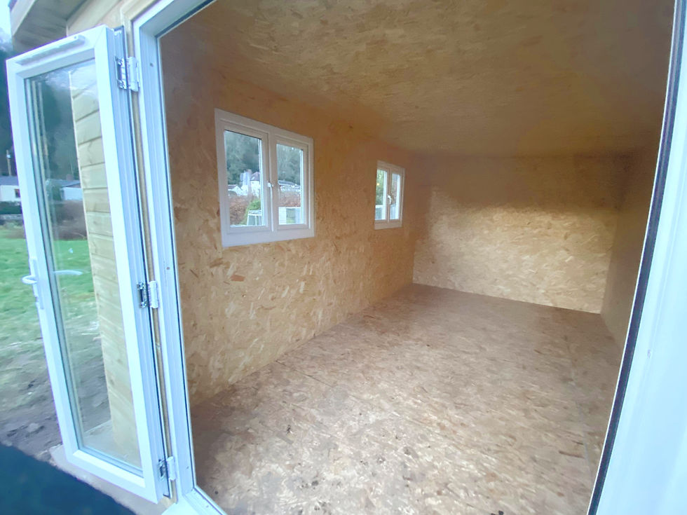 Thumbnail: 3m x 5m Full Insulated Summer House Garden Rooms Office