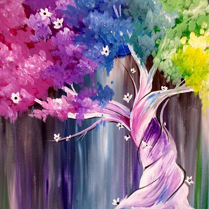 Paint Party! (AGES 21+): "Twisted Rainbow Tree"