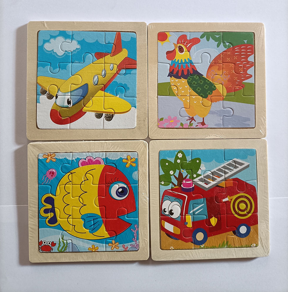 Thumbnail: Kids 3x3 Wooden Puzzle (Pack of 20)