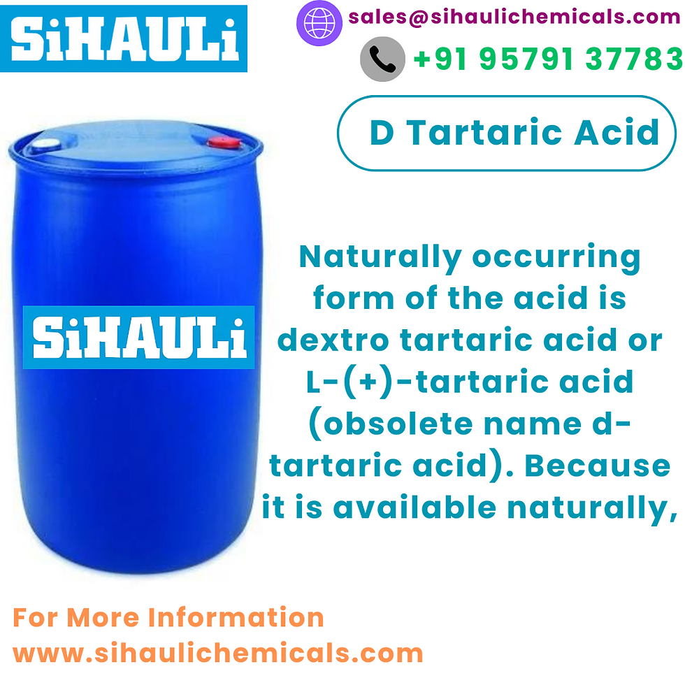 D Tartaric Acid