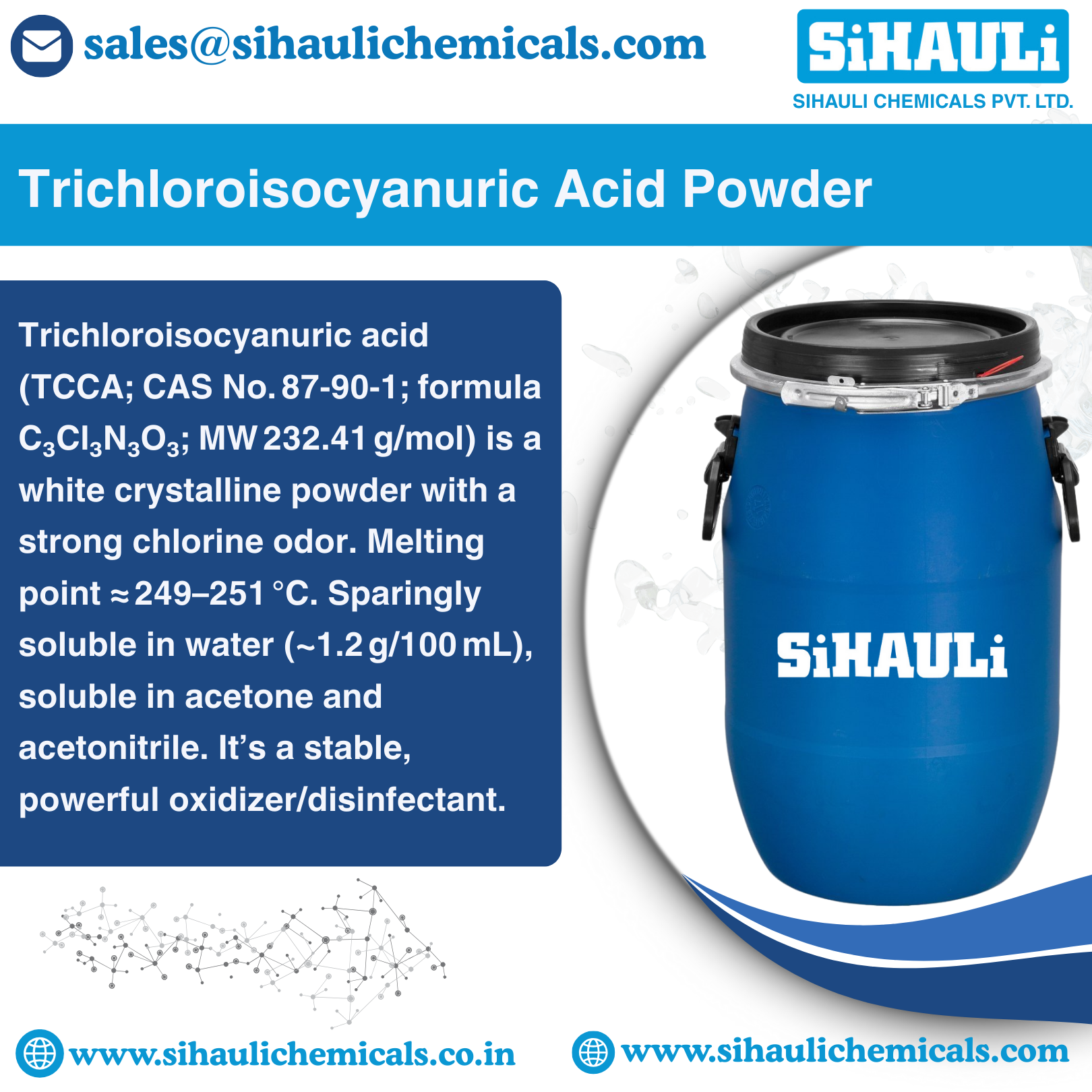 Trichloroisocyanuric Acid Powder