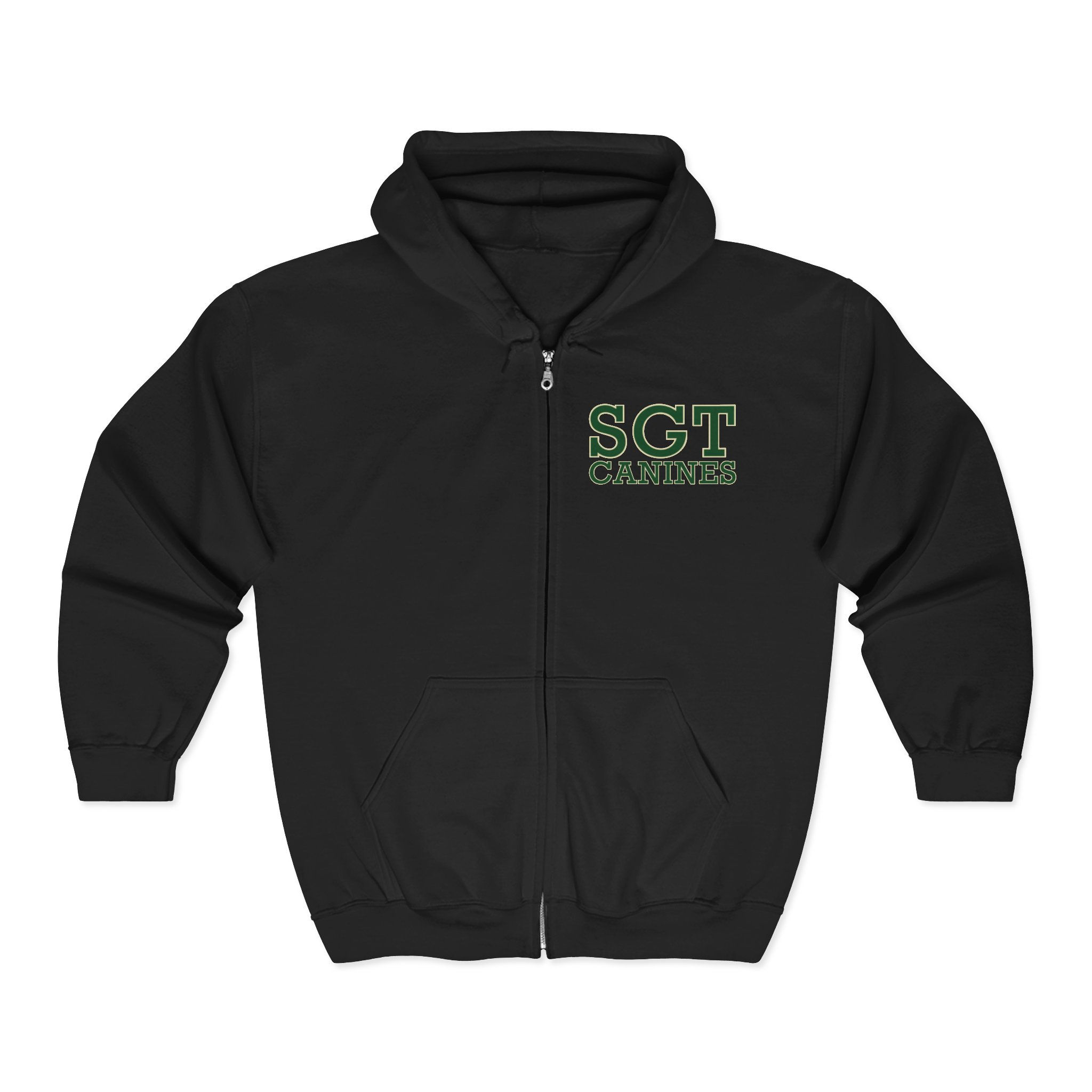 SGT Canines Zip Hoodie — Rescue • Restore • Rehome Full-Zip Sweatshirt