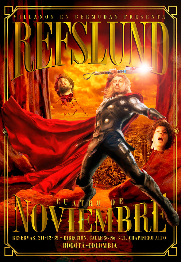 Poster Mads Refslund, Villanos en Bermudas