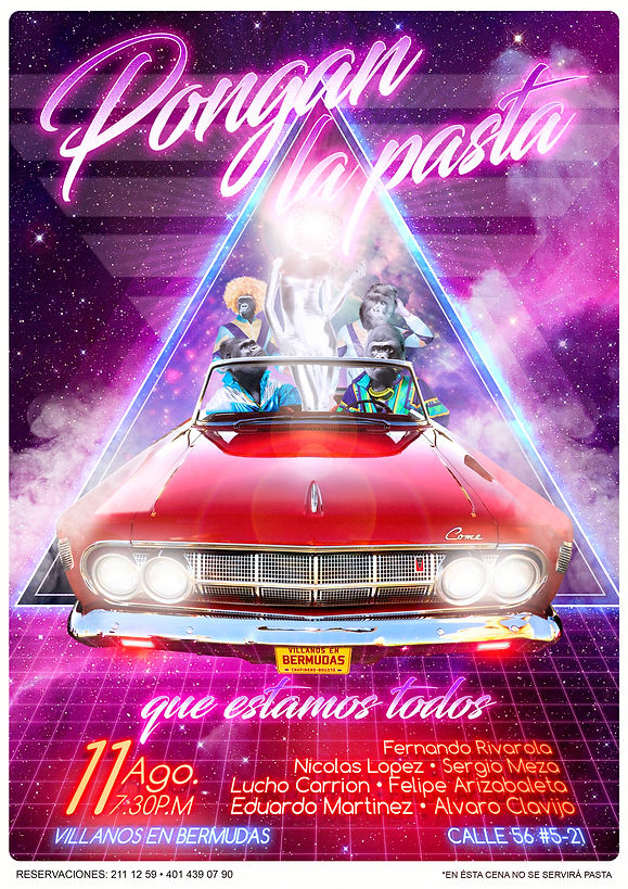 Poster, Villanos en bermudas, Open House.