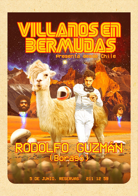 Poster Rodolfo Guzman, Villanos en Bermudas