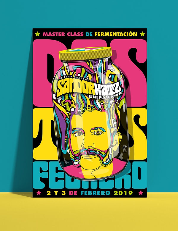 Sasndor Katz, poster, diseño grafico