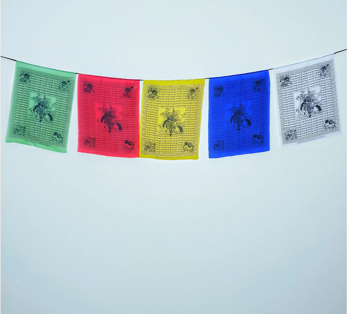 Bandeiras Cavalos de Vento (bandeiras tibetanas)