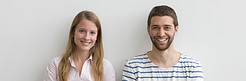 Smiling College Students